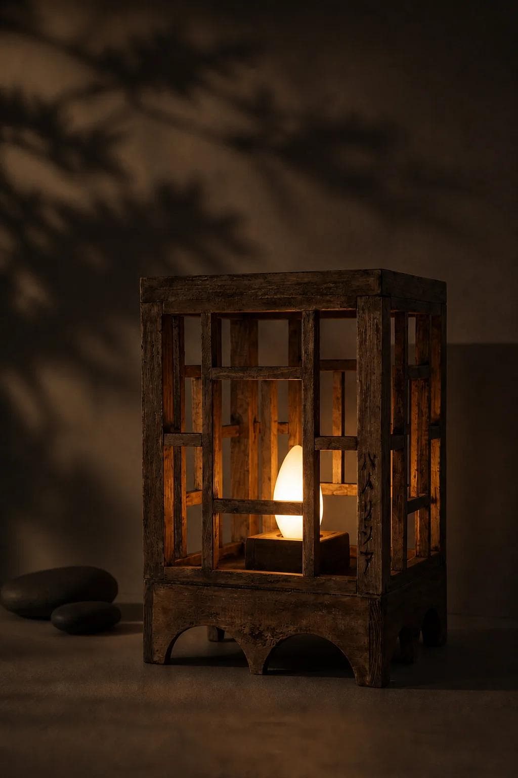 Lámpara Andon "Yūgen" iluminado